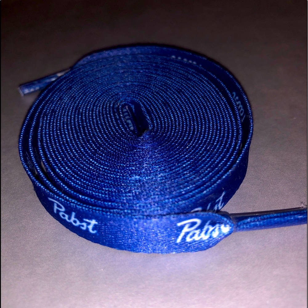 Pabst (PBR) Blue Ribbon shoelaces